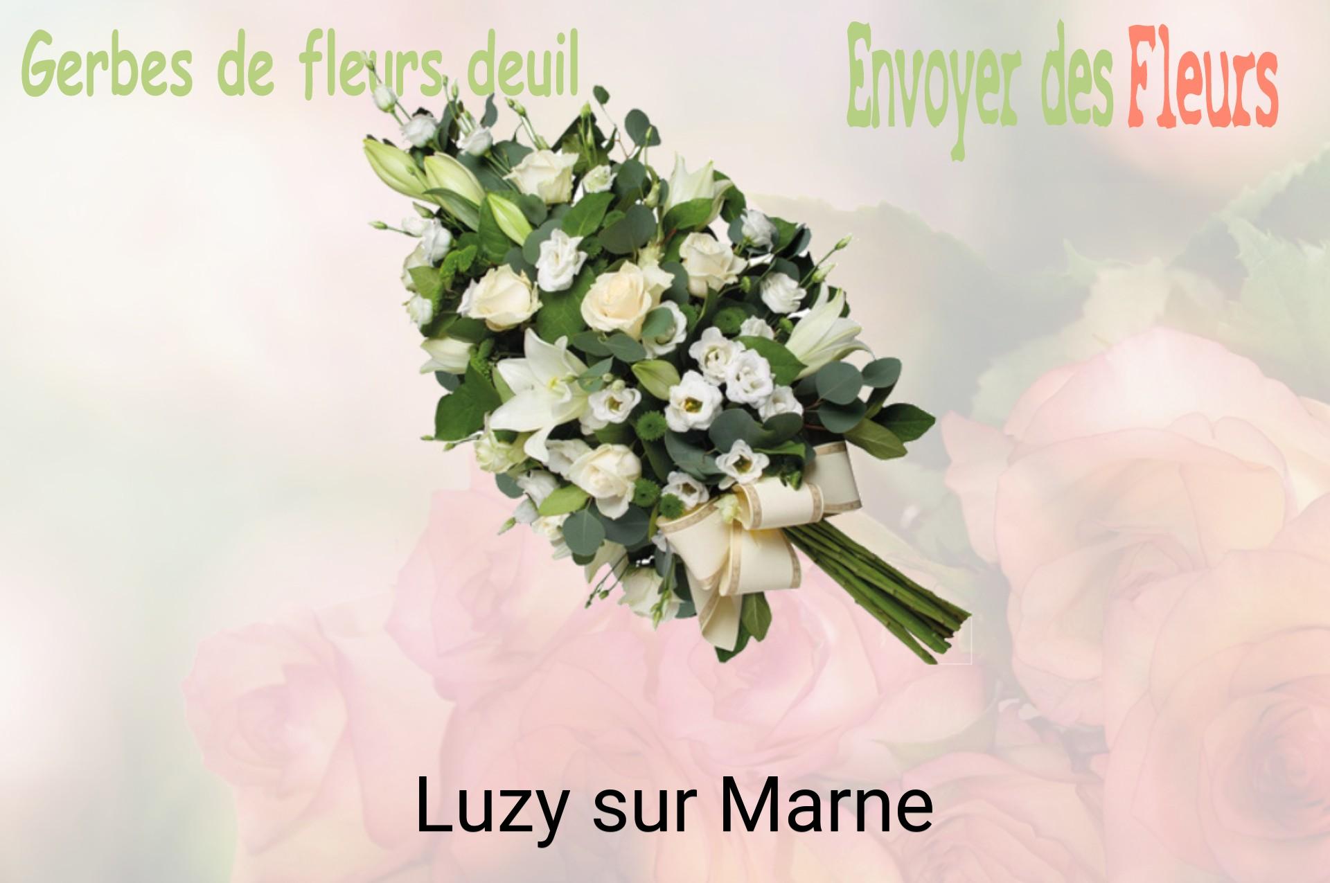 Gerbe de fleurs de deuil livrée à Luzy-sur-Marne